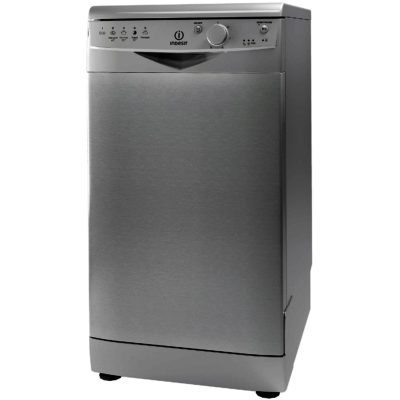 Indesit DSR15BS 45cm 10 Place Dishwasher in Silver Indesit DSR15BS 45cm 10 Place Dishwasher in Silver